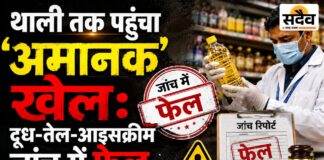 खाने से पहले जरा ठहरिए: दूध-आइसक्रीम से मावा तक जांच में गड़बड़ी, एडीएम कोर्ट ने लगाया 7 प्रकरणों में 2.65 लाख का जुर्माना बुरहानपुर में दूध तेल आइसक्रीम के नमूने जांच में फेल, 7 प्रकरणों में 2.65 लाख रुपए जुर्माना