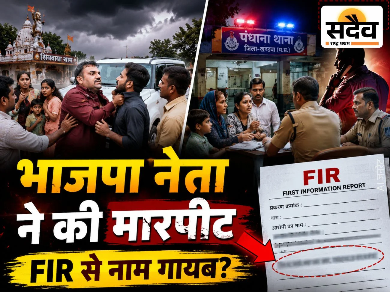 पंधाना के घाटाबेड़ी में शिवबाबा से लौट रहे श्रद्धालुओं से मारपीट मामले में भाजपा मंडल महामंत्री पर लगे गंभीर आरोप